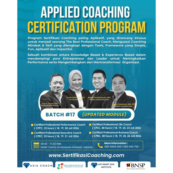ACCP (APPLIED COACHING CERTIFICATION PROGRAM, CPPC-CPEC-CPLC-CPBC)